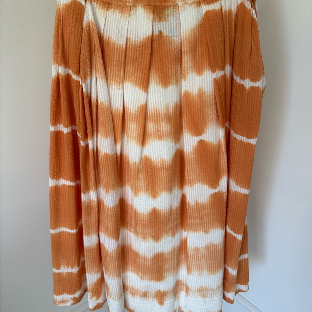 Orange Tie-Dye Women's Skirt